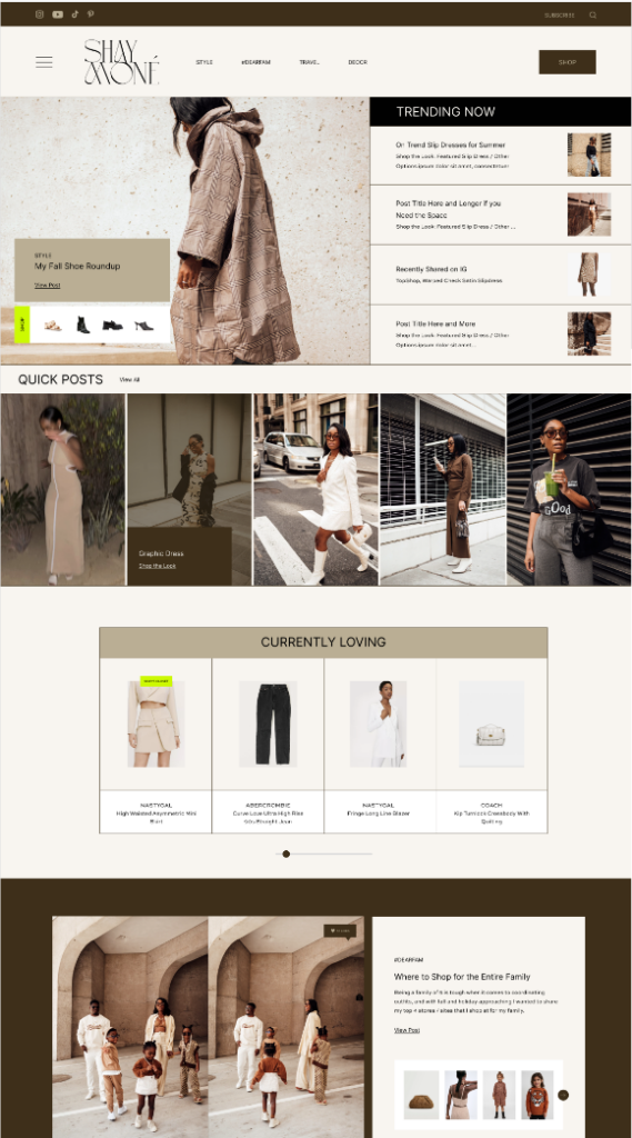 Shay Mone Custom WordPress Website