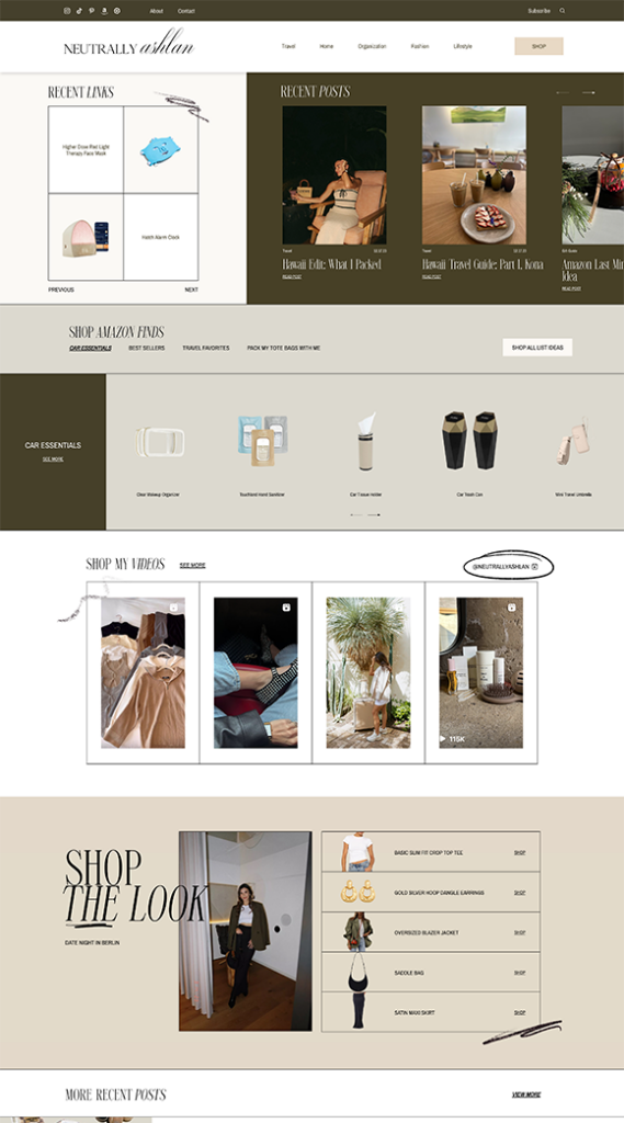 Neutrally Ashlan Custom WordPress Site