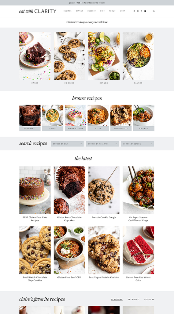 Eat With Clarity Website