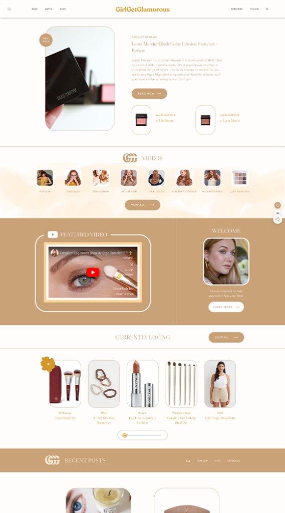 Girl Get Glamorous Website