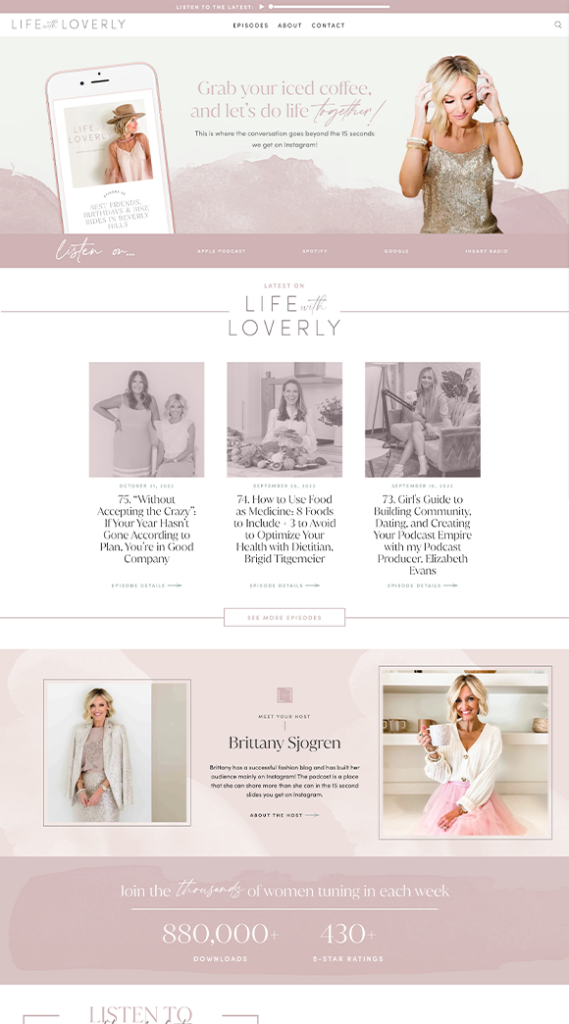 Life With Loverly Shopify Site