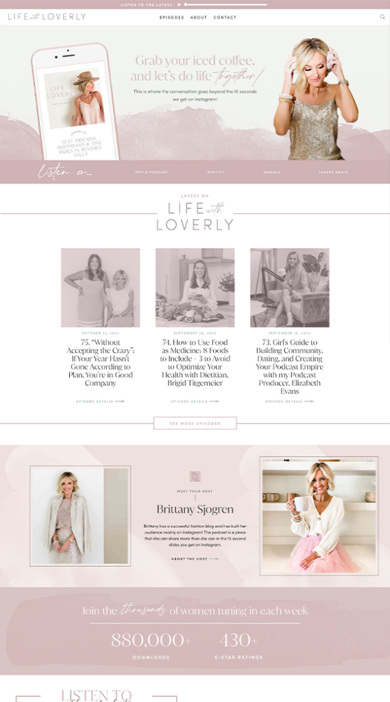 Life With Loverly Shopify Site