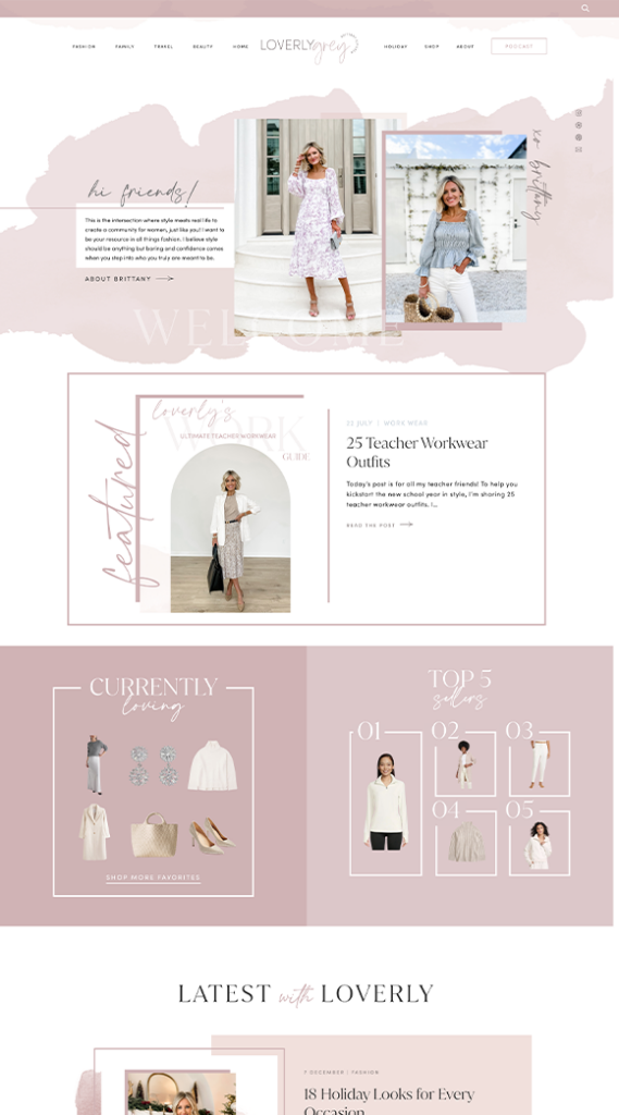 Loverly Grey WordPress Website