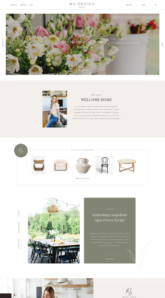 MS Design Studio Custom WordPress Site