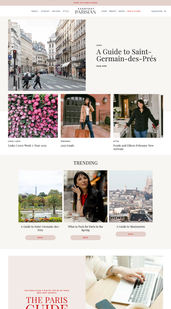 Everyday Parisian WordPress Theme