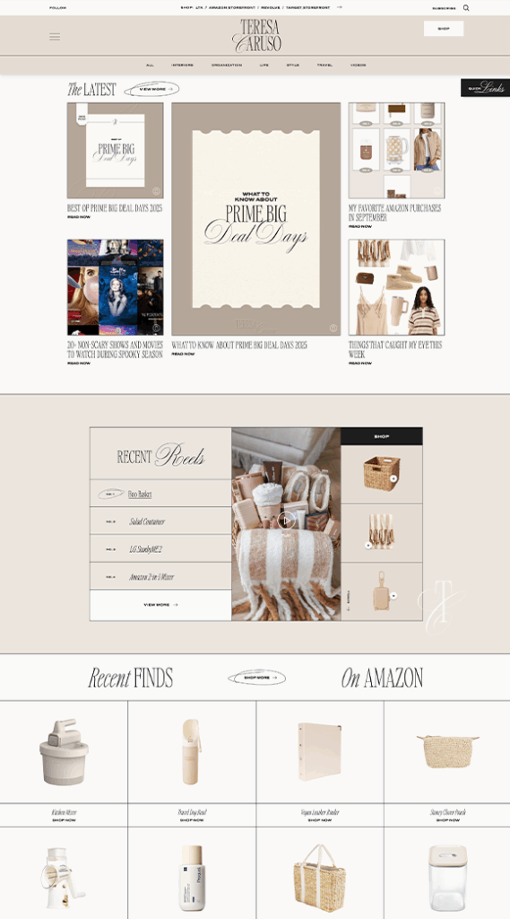 Teresa Caruso New Custom WordPress Site