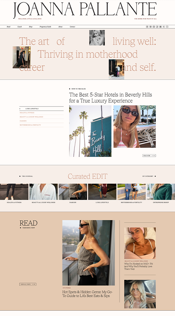 JoAnna Pallante Custom WordPress Site