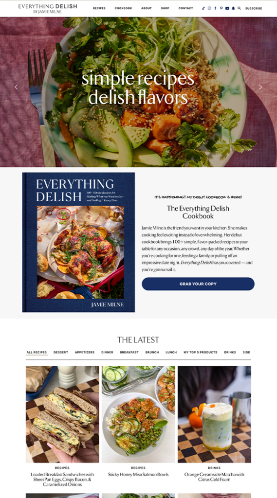 Everything Delish Custom WordPress Site